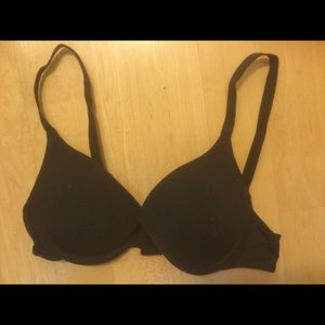 PINK Black Push-up Bra  34A